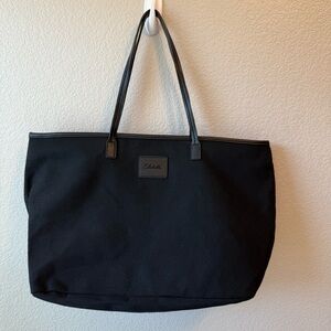 Cleobella Black Tote Zip Canvas Bag